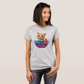 Meow Fun - T-Shirt Chat au Regard Doux (Devant entier)
