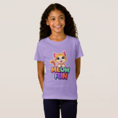Meow Fun - T-Shirt Chat Mignon Sourire (Devant entier)