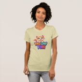 Meow Fun - T-shirt chat souriant mignon (Devant entier)
