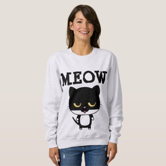 MEOW Funny T-shirts pour chats (Devant entier)