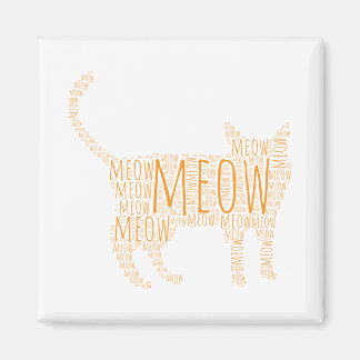 MEOW Ginger Cat Magneet
