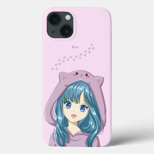 Meow girl coque iphone (Verso)