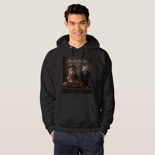 Meow & Go – Description du sweat à capuche Funny T (Devant entier)