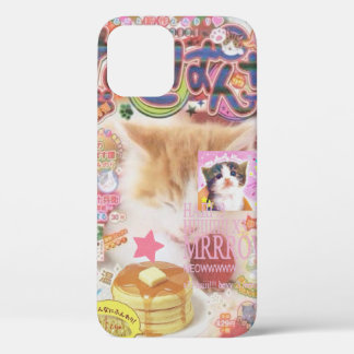 Meow*Hoesje Super Schattigee Kat Telefoonhoes 🌈🐈 iPhone 12 Hoesje