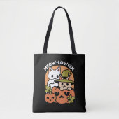 Meow-Loween - Feestelijke Halloween Cat Design Draagtas (Voorkant)