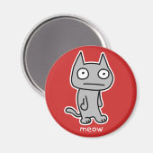 Meow Magnet Magneet (Voorkant / Achterkant)