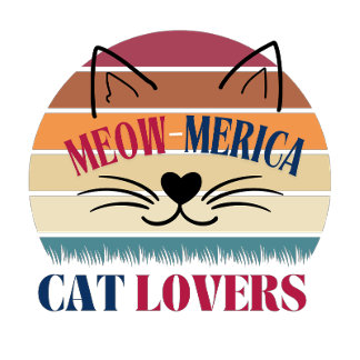 Meow-Merica Cat Lovers - Patriottische 4th of July T-shirt