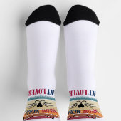 Meow-Merica Cat Lovers Patriottische Sokken – Retr (Top)