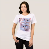"Meow Mood Activated _ Aesthetic Kitty Design Tee" Tri-Blend Shirt (Voorkant volledig)
