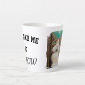 Meow Mug with cat painting (Devant)