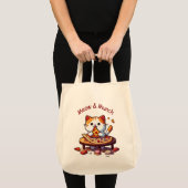 Meow & Munch Pizza Cat Tote Bag (Devant (produit))