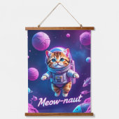 Meow-naut Hangend Wandkleed (Voorkant)