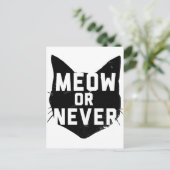 Meow of nooit briefkaart (Staand voorkant)