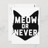 Meow of nooit briefkaart (Voorkant / Achterkant)