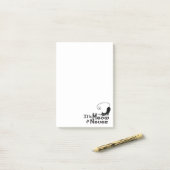 MEOW ou Never Cat Post-it® Notes (Sur un bureau)