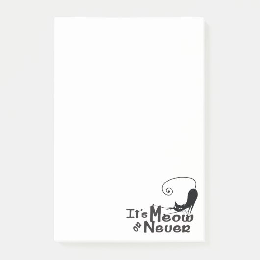 MEOW ou Never Cat Post-it® Notes (Devant)
