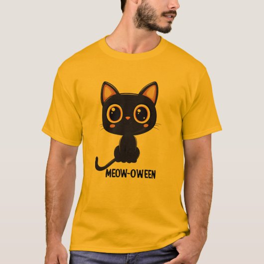 Meow-Oween T-shirt (Voorkant)