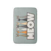 Meow Peeking Cats Funny Sage Green Cat Lover Print Badmat (Voorkant Verticaal)