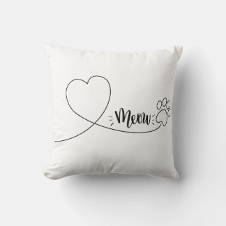 Meow , pillow for cat owners kussen