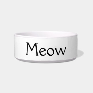 Meow Porcelain Feeding Bowl For Your Cat Voerbakje