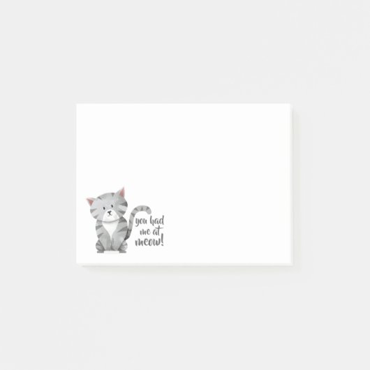 Meow Post-it® Notes (Voorkant)