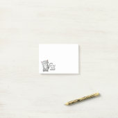 Meow Post-it® Notes (Op bureau)