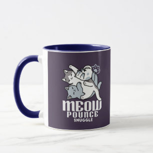 Meow Pounce Snuggle – Schattigee slapende katten Mok
