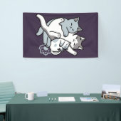 Meow Pounce Snuggle – Schattigee slapende katten Spandoek (Beurs)