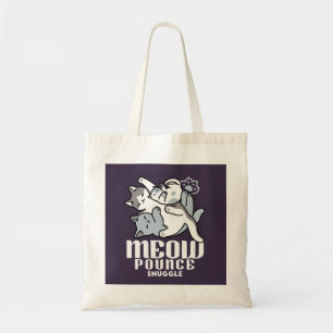 Meow Pounce Snuggle – Schattigee slapende katten Tote Bag