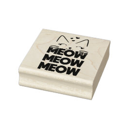 Meow Rubber Stamp Rubberstempel