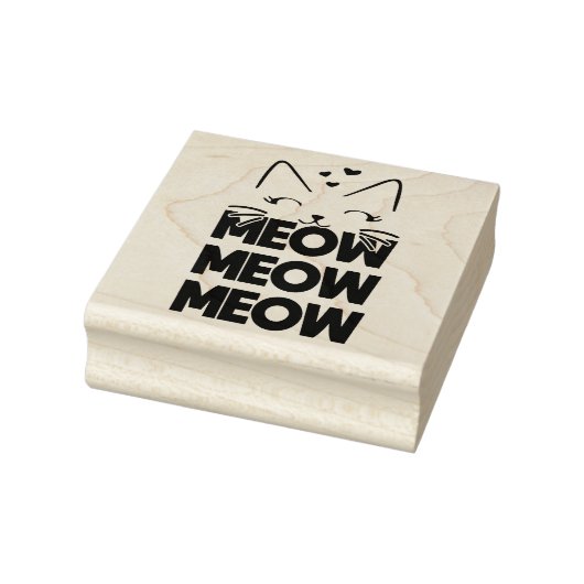 Meow Rubber Stamp Rubberstempel (Stempel)