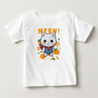 "MEOW!" Schattige Superheldenkat T-Shirt voor Baby
