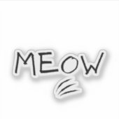 Meow Sticker (Voorkant)