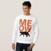 MEOW sweatshirts de chat tendance (Devant entier)