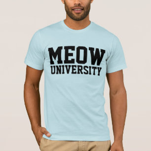 MEOW UNIVERSITEIT kat T-shirts