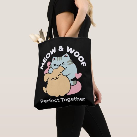 Meow & Woof Perfect Together - Schattigee kat en h Draagtas (Dichtbij)