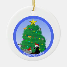 Meow-y Christmas Keramisch Ornament