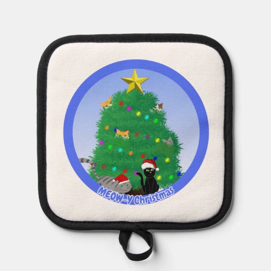 Meow-y Christmas Pannenlap (Voorkant)