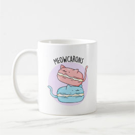Meowcarons Funny Macaron Pun Koffiemok