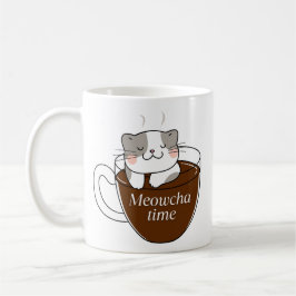 Meowcha Time Cat in het ontwerp van de koffiebeker Koffiemok
