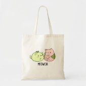 Meowchi Funny Mochi Pun Tote Bag (Voorkant)