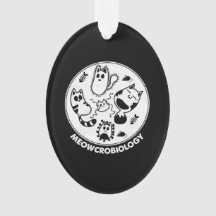 Meowcrobiology Microbiology Science Cat Lovers Ornament