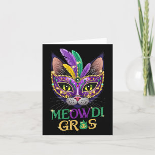 Meowdi Gras Mardi Gras Cat Lover New Orleans Louis Kaart