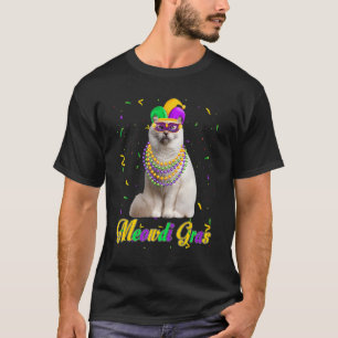 Meowdi Gras Schattige Birmaanse Kattenliefhebber M T-shirt