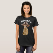 Meowdy - Cat Meme Funny Mashup between Meow and Ho T-shirt (Voorkant volledig)