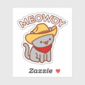 MEOWDY Cat Sticker (Vel)