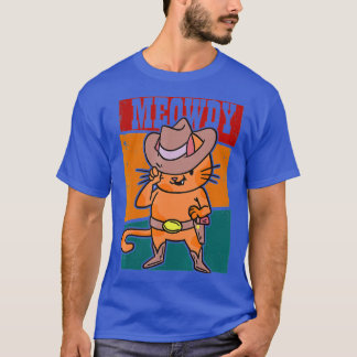 Meowdy Funny Mashup between Meow and Howdy Cat d T-shirt