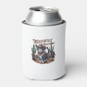 Meowdy Partner Cowboy Cat Blikjeskoeler