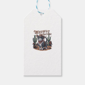 Meowdy Partner Cowboy Cat  Cadeaulabel