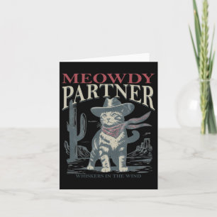 Meowdy Partner Whiskers in het Pet van de Windkat Kaart
